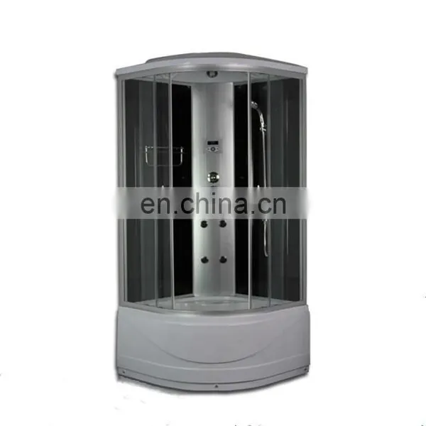 Shower Steam Cabin Circular Sliding Portable Toilet Shower Enclosure With Tray