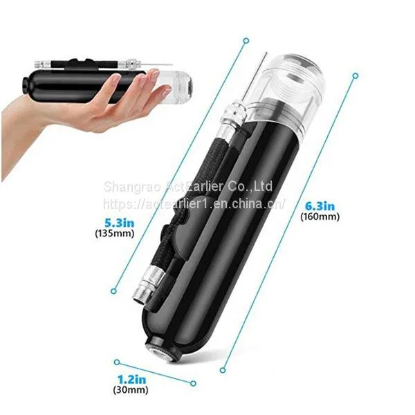 Inches Ball Pump With 5 Needles and 1 Nozzle - Air Pump for Inflatables, Basketball, Soccer, Volleyball, Football, Sport Ball