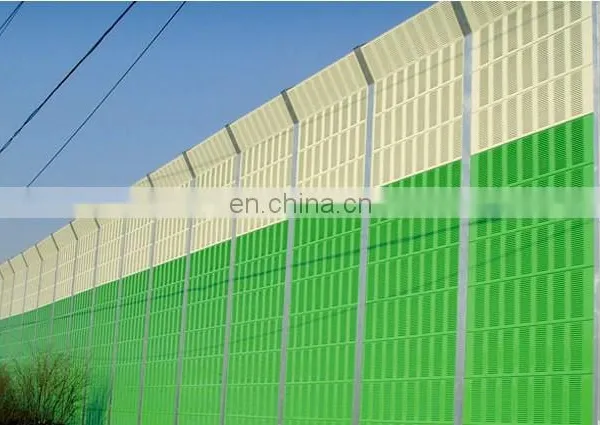 Xinhai High Quality Galvanized Noise Barrier Wall Road Metal Sound Barrier Residential Noise Barriers Price photo-2