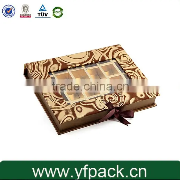 Customized Empty Pink Cardboard Paper Gifts Homemade Chocolate Gift Box photo-2