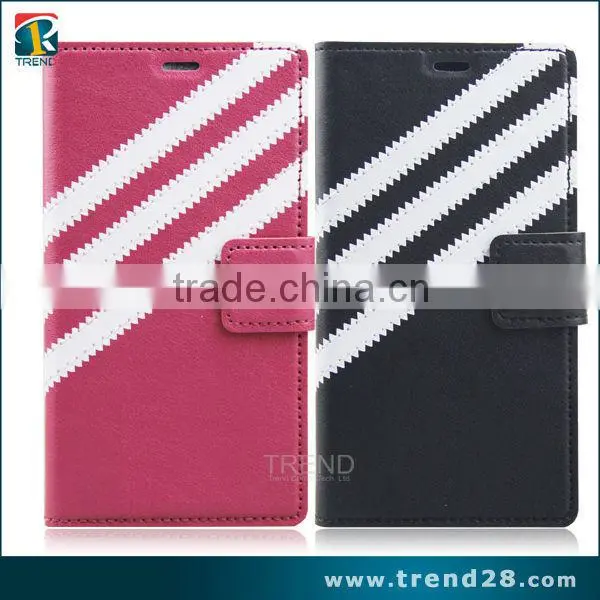 Android Mobile Phone PU Wallet Leather Case for Sony Z3 Mini photo-2