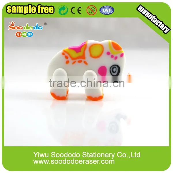 School Office Extruded Animal Shaped Moveable Leg Eraser photo-3