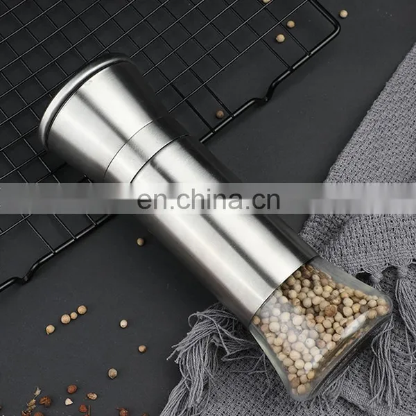 Favourable Price Top Quality Classic Big Bottle Manual Stainless Steel Pepper Grinder photo-5