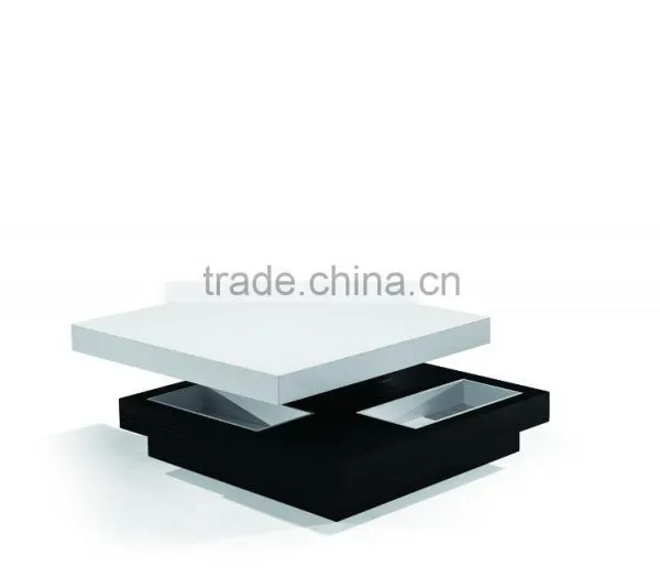 2016 Simple Style White High Gloss Coffee Table photo-4