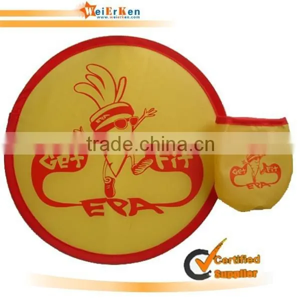 Logo Customized Fabric Foldable Frisbee photo-4