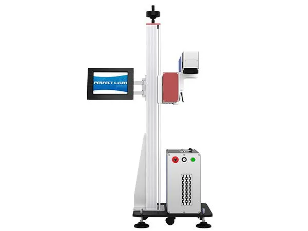 20w 30w 50w Expiry Date Online Flying Fiber Laser Marking Machine With Product Line for Date Printing on Metal photo-3