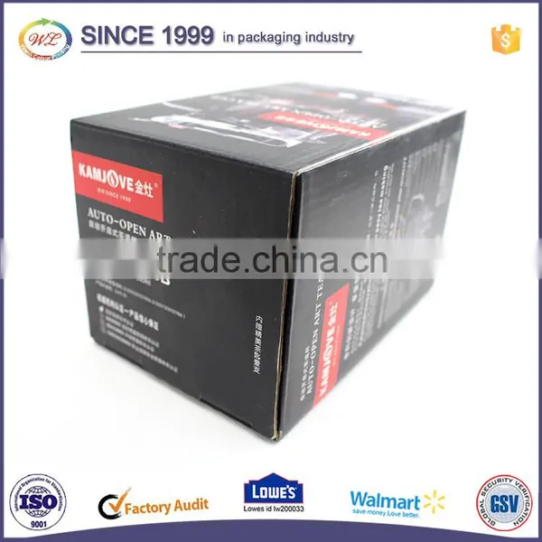 China Factory 5 Ply Color Printing Glossy Black Corrugated Box for Wholesale photo-6