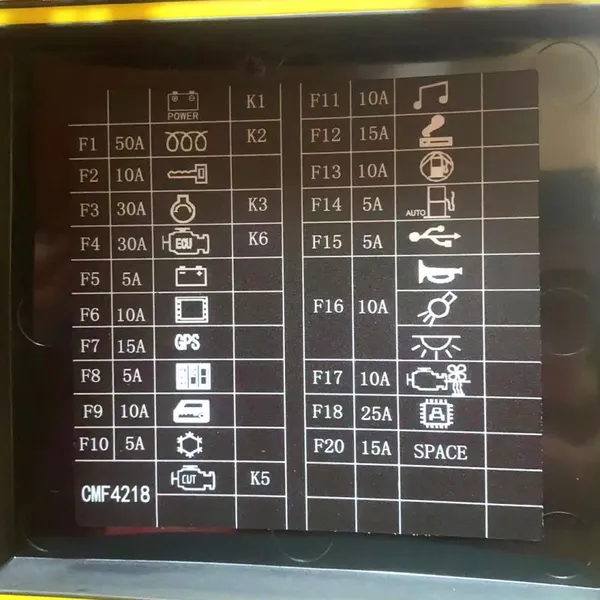 Original SANY Excavator Fuse Box 140107000011B EMinipower24V for SY135 SY200 SY235 | OEM Electrical Panel photo-6