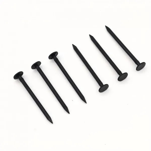 Black Common Nails - Blacked Surface Treatment for Corrosion Resistance