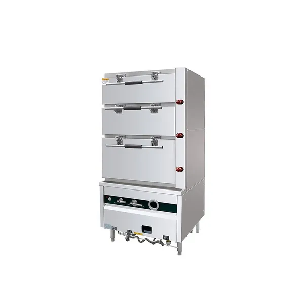 Jinyudian Three-Door Seafood Steamer With Self-aspirating Fire Tube photo-3