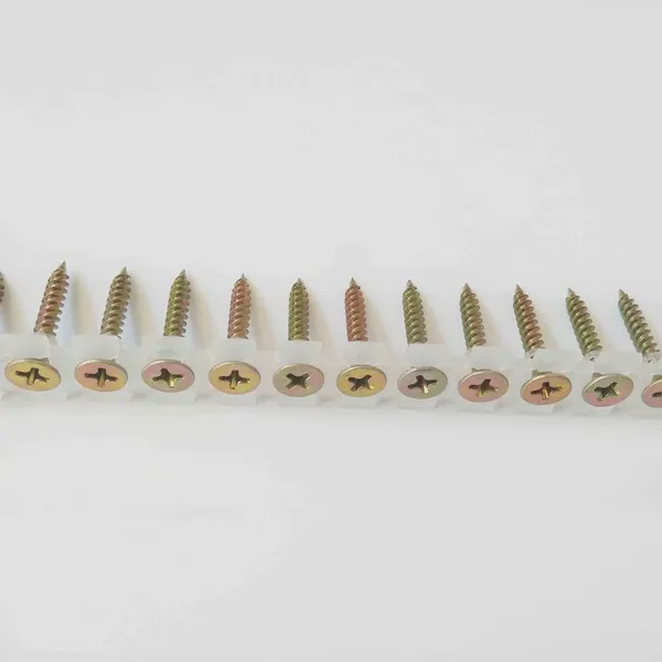 Professional Grade Magazine Screws - Plastic Strip, Fine Thread, White Zinc, 25-40mm for Wood Framing, Ultra Sharp Point photo-2