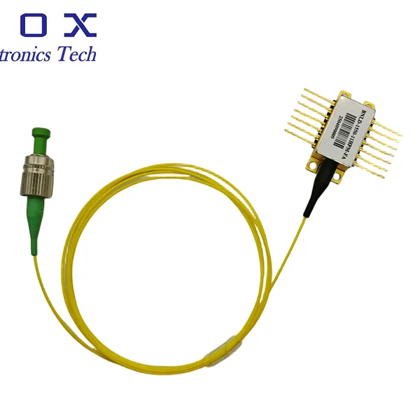 1550.12nm ITU Grid Channel 34 DWDM DFB Butterfly Laser, 10mW or 20mW Analog CATV Laser Diode With TEC, Monitor PD & FC/APC Pigtail photo-2
