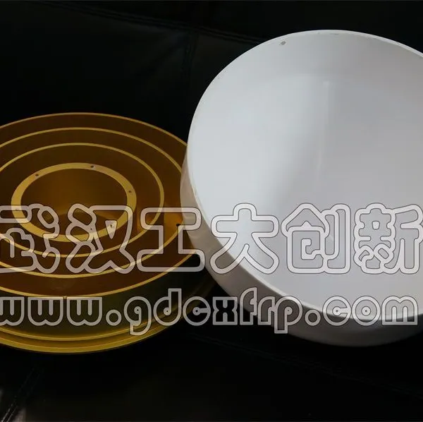 210 FRP Radome With Base 1-4GHz GNSS Dark Grey High Dome Antenna Protective Cover photo-3