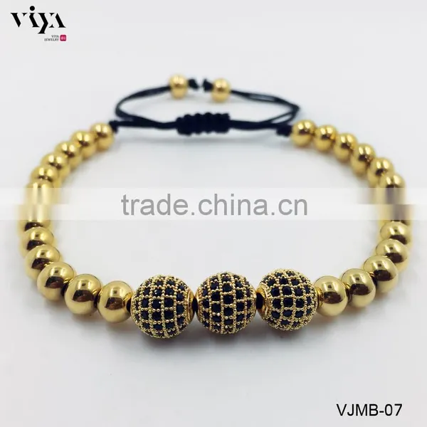 The Best Selling Chinese Knot Beads Jewelry With 4mm6mm8mm Sizes 316L Stainless Steel Bracelet photo-3