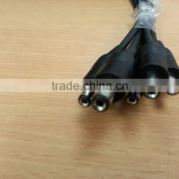 26/0.16 BC Sprial Cable With 4.0mm Colided and Solder & Molding 5.5x2.1 DC Jack Power Cable photo-3