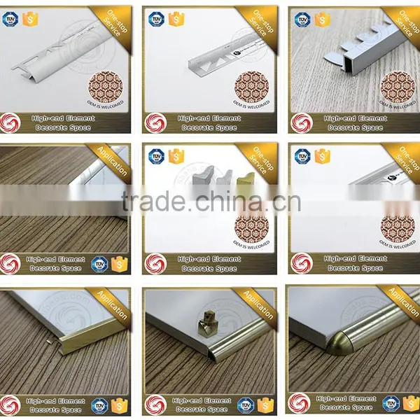 Decorative Quarter Round Aluminum Ceramic Tile Trim Corner for Wall photo-6