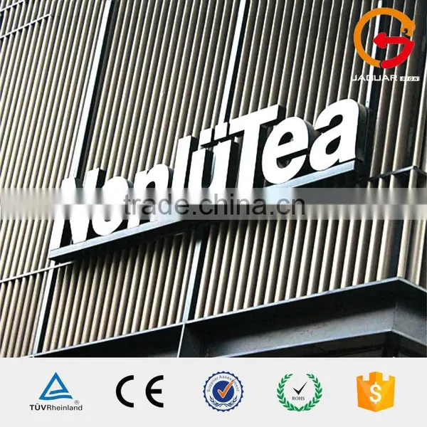 Factory Outlets Jaguar Illuminated Outdoor Sign Board Arcylic Material Outdoor Advertising Sign