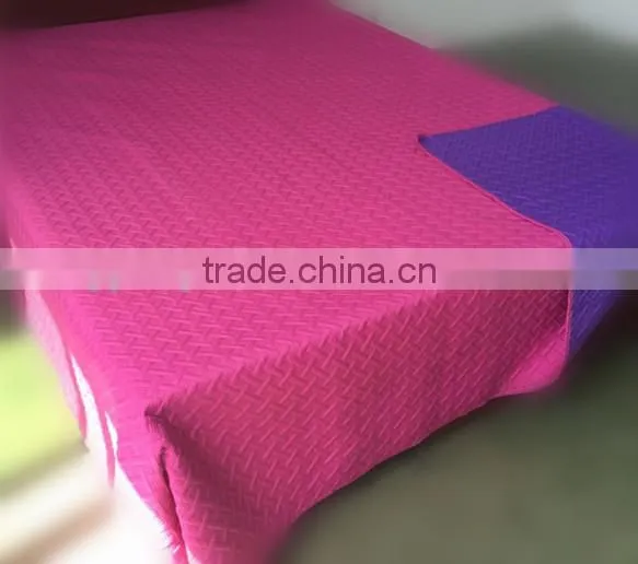 Full Size 100% Polyester Microfiber Ultrasonic Quilt Bedding Set