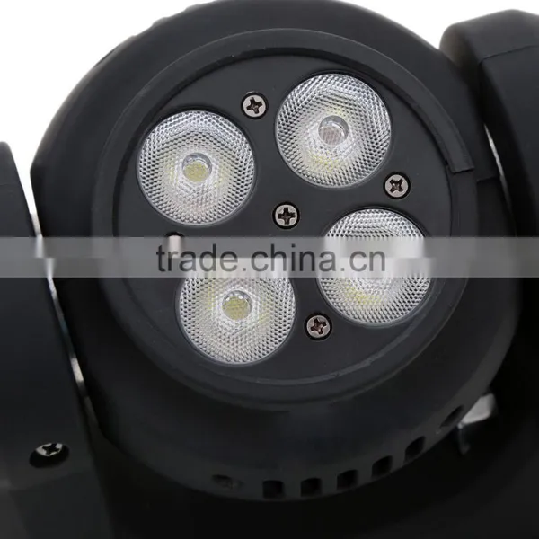 Double Face 4pcs 10W 4 in 1 Mini Led Disco Moving Head Beam Light photo-2