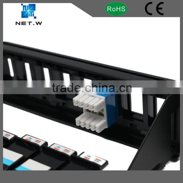 1U 24 Port Wall Rack Mount Cat6 Patch Panel photo-6