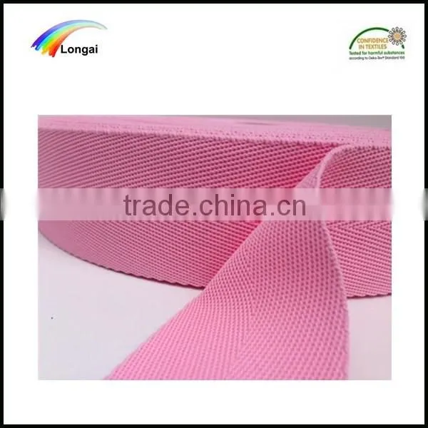 Shijiazhuang Longai Hotsale High-class Herringbone Polyester Garment Woven Webbing photo-4