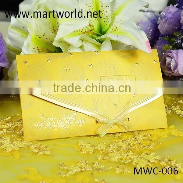 2015 Lastest Hot Selling Luxury Wedding Invitation Card(MWC-006)