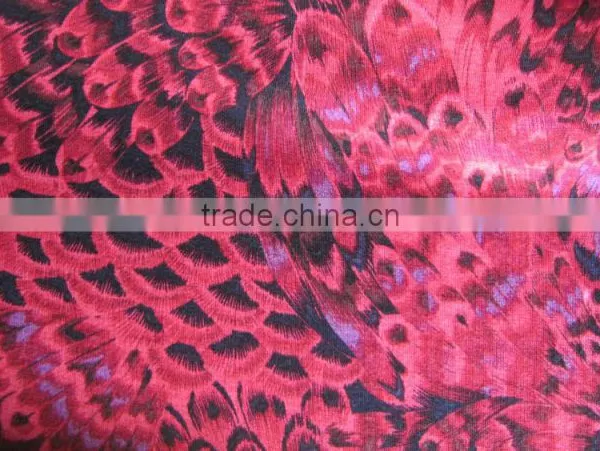 2015 Hot Sell Viscose Spandex Printed Fabric Single Jersey photo-2