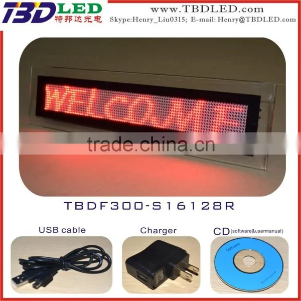 LED Desk Message Board/led Crystal Box Message Sign/hotel Led Message Sign photo-3