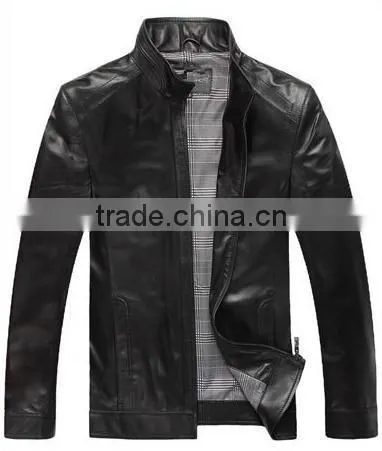 Handcrafted Sheep Leather Jackets for Men Wholesale photo-2