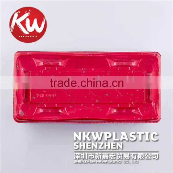 KW-0001 Disposable Sushi Plastic Tray Container in Packing Boxes photo-4