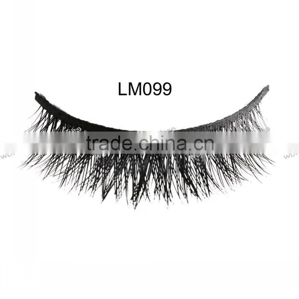 Real Mink False Eyelash With Private Labeling Siberian Mink Fur Strip Eyelash photo-4