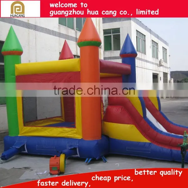 Multicolor Castle Shape Inflatable Bouncer photo-3