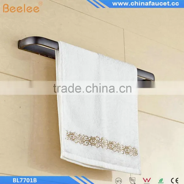 Copper Black Towel Rack Single Pole Towel Bar Bathroom Towel Hanging Bathroom Accessories photo-2