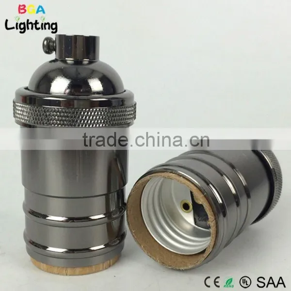 CE E27 Brass Vintage Edison Brass Pendant Light Socket For DIY Ceiling Light photo-3