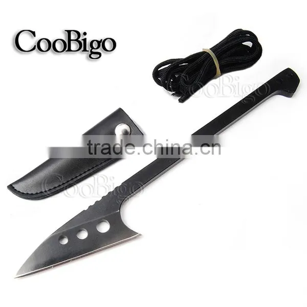 Full Edge Blade Knife / Serrated Edge Blade Knife Fishing Harpoon Flake EDC Outdoor Survival Tool#S0024-1/2 photo-4