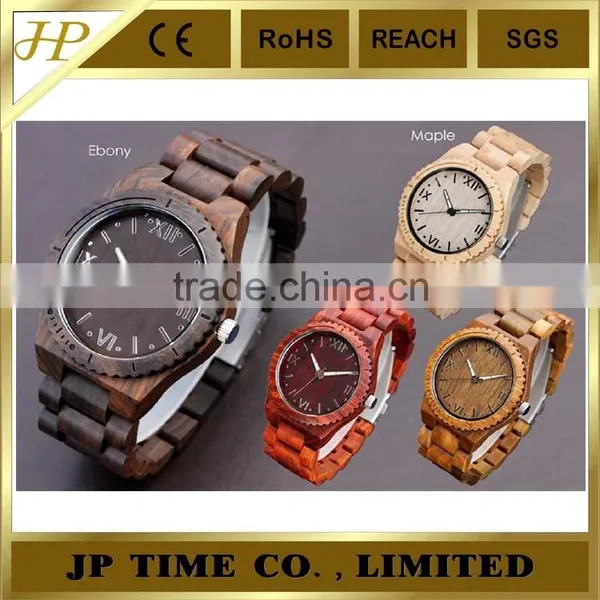 2016 100% Natural Wood Analog Quartz Gassen James Wood Watch Timepieces Collection (701)