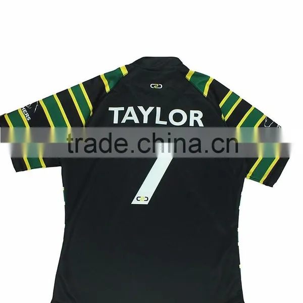 Small MOQ Rugby Shirt , Dry Fit Custom Rugby League Jersey , Sublimated Rugby Shirt photo-6