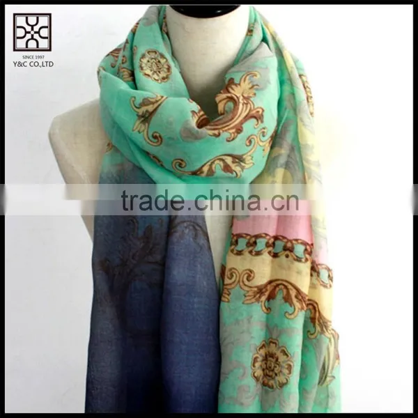 In Stock High Quality Polyester Lady Scarf photo-2
