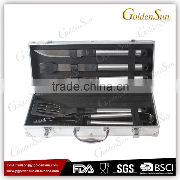 5pcs BBQ Set With Hollow Stainless Steel Handle