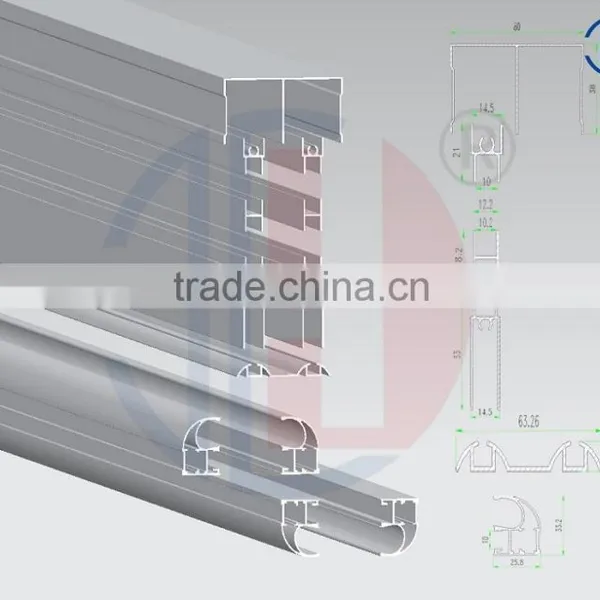 Custom Aluminium Profile Sliding Wardrobe Door System photo-4