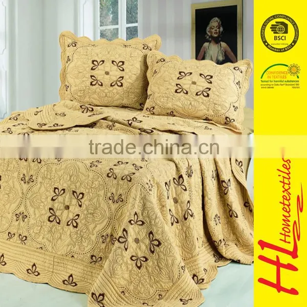 NBHS BSCI certification 100% polyester cheap bedspreads