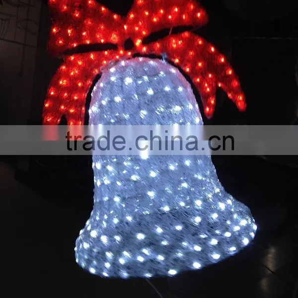 2016 New Products Colorful Lighted Christmas Bells Motif Light for Outdoor Decor photo-4