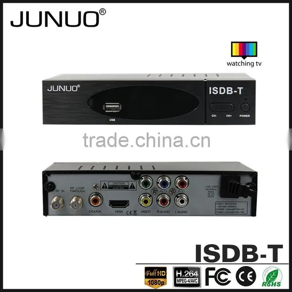 JUNUO Shenzhen Manufacture OEM Quality FTA HD Mpeg4 Digital Terrestrial tv Decoder Set Top Box Isdb-t Peru photo-2