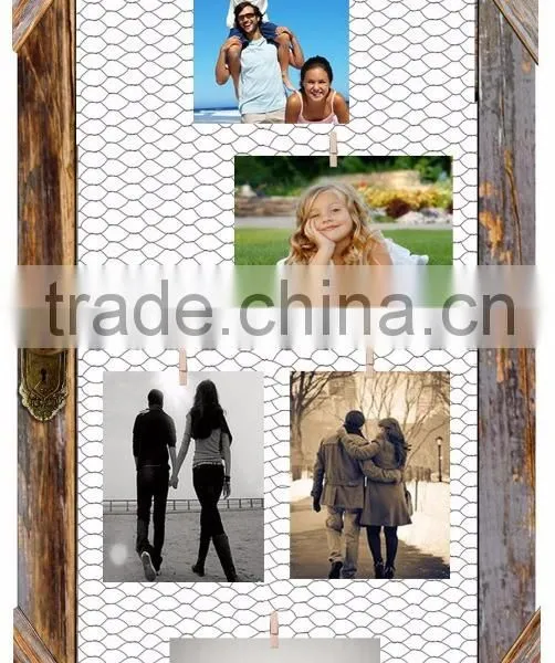 Vintage Chicken Wire Collage Frame photo-2