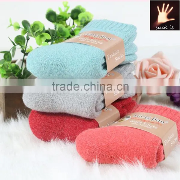 Thicken Wool Plush Hosiery Winter Socks Made in China photo-4