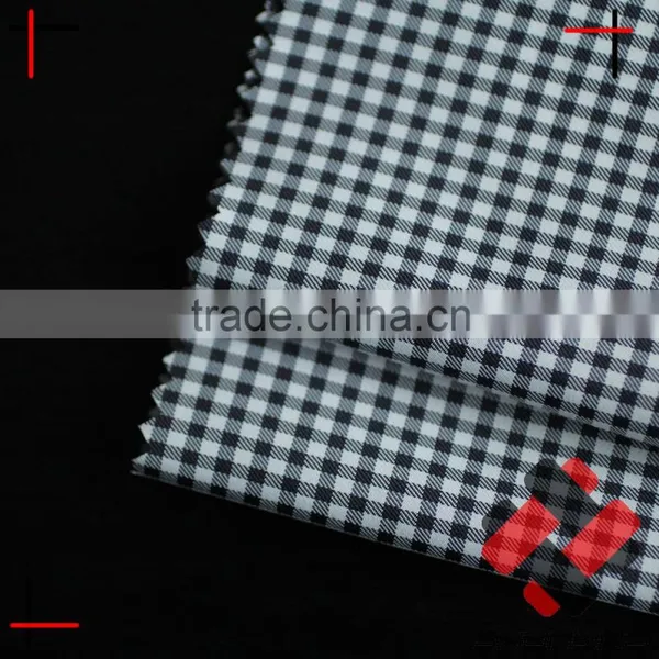 Cationic Polyester Plaid Pongee Imitation Yarn Dyed Fabric for Shirt photo-2