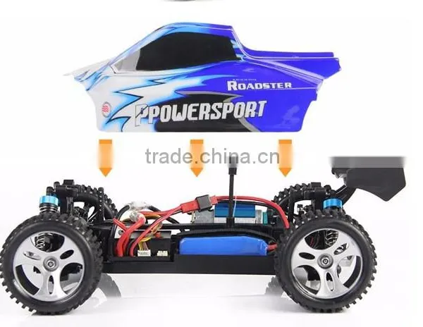 Wltoys A959 2.4G Rc1/18 Scale Remote Control 50km/h High Speed Racing Car RTR photo-3
