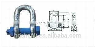 M4 Electric Galvanized Carbon Steel D Shape Shackle photo-4