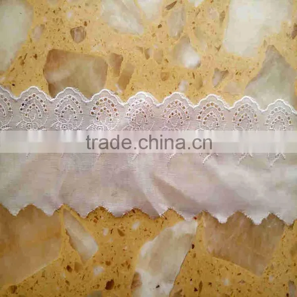 T/c Scalloped Lace Trimming,embroidery Designs on Tulle photo-2