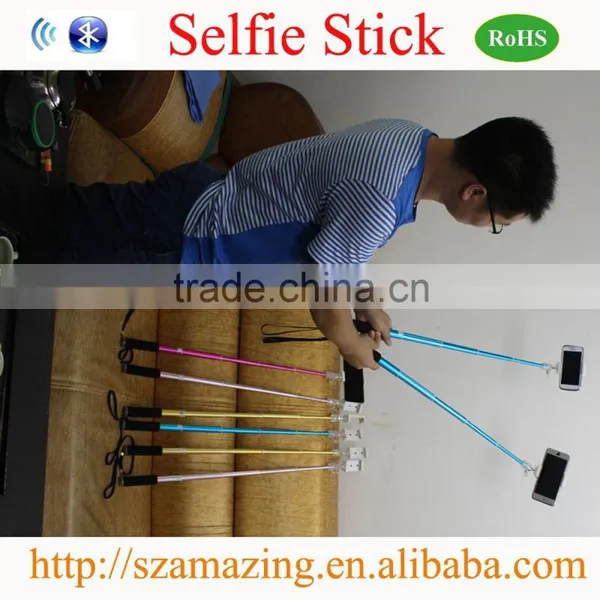 2015 Best Quality Factory Bluetooth Selfie Stick With Bluetooth Shutter Button photo-4